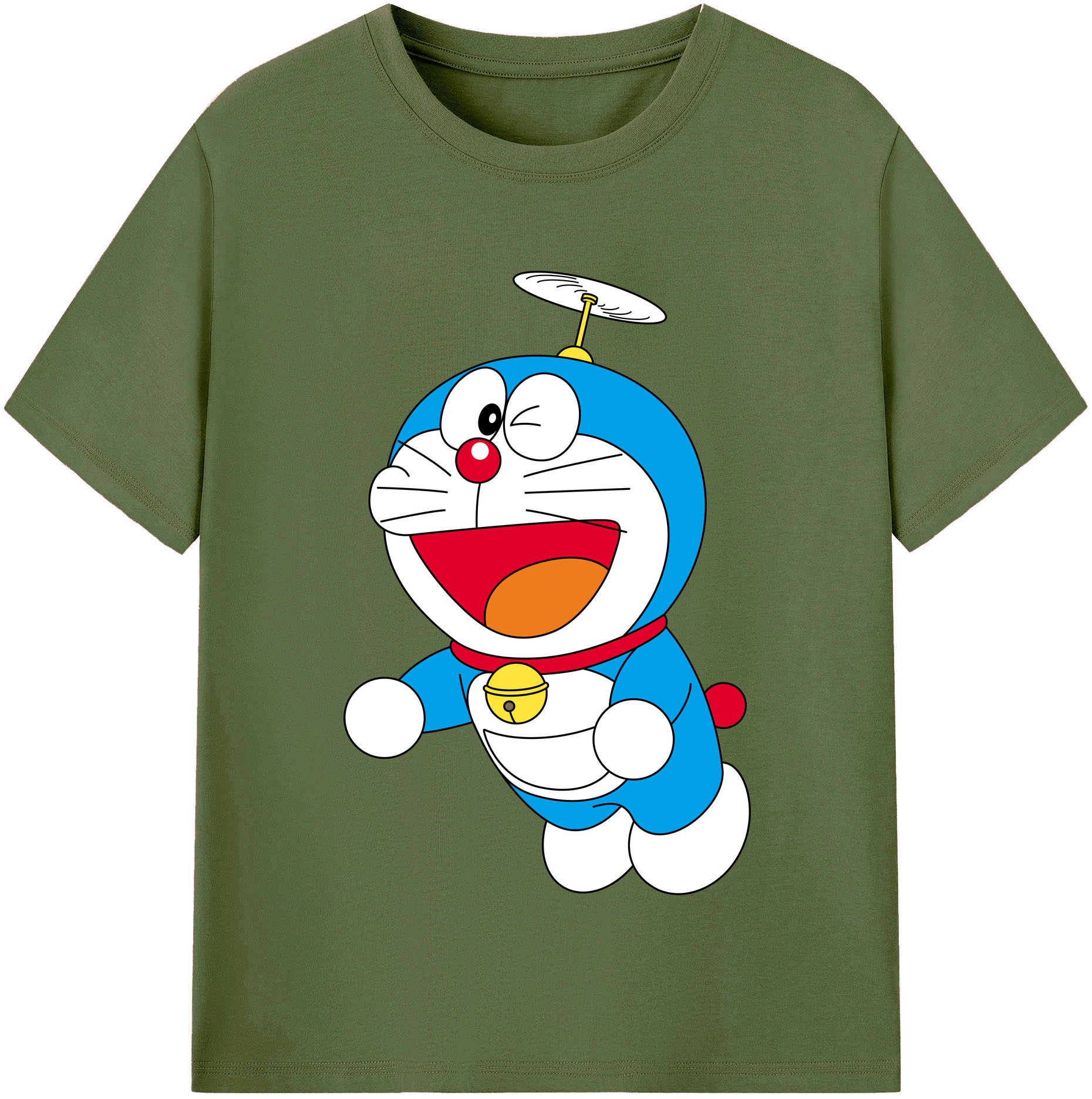 （画像用） ドラえもん Doraemon 綿100％半袖Tシャツ（フロントプリント）